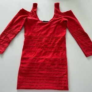Beautiful Red Vintage body con dress from BEBE